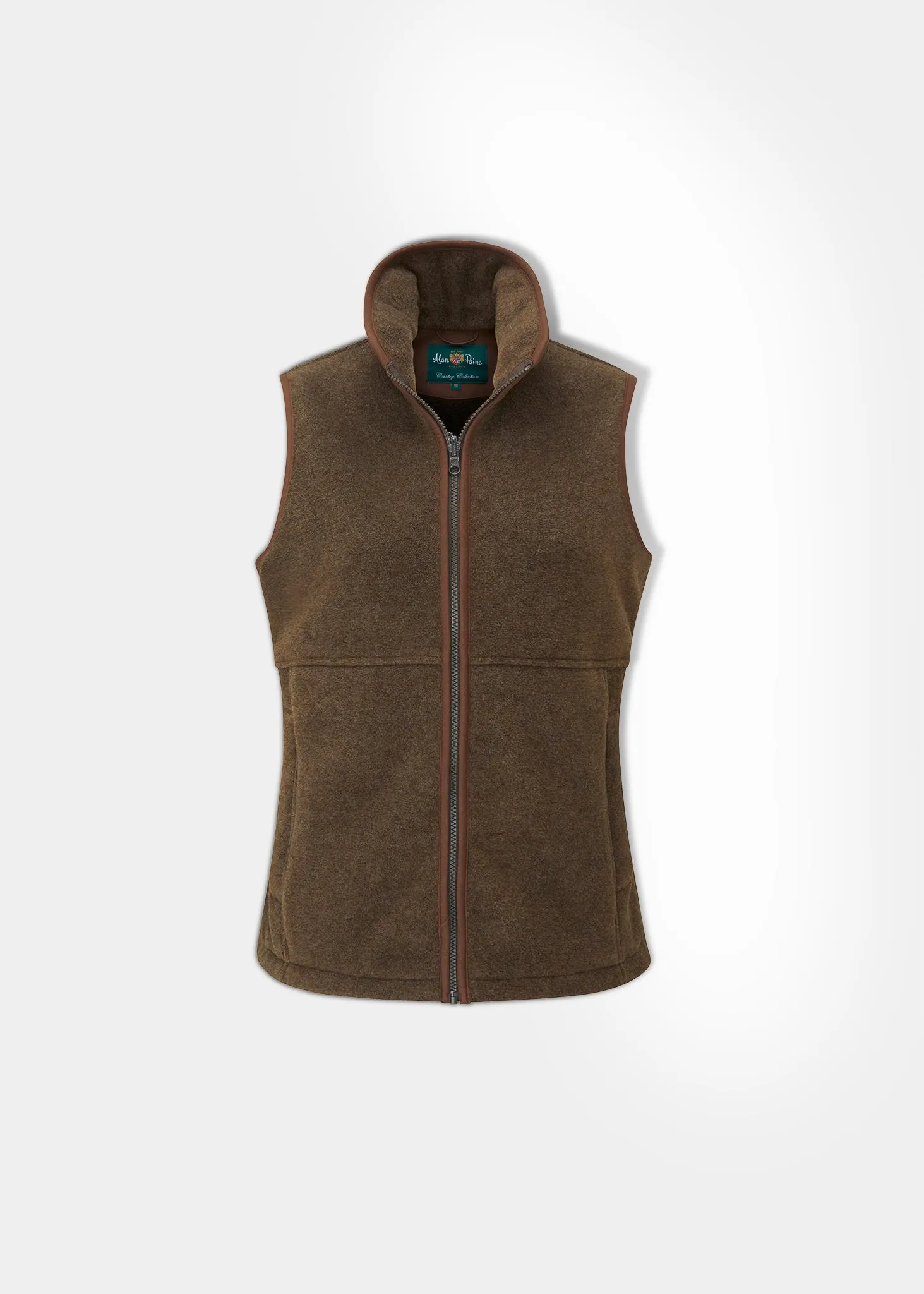 Aylsham Ladies Fleece Gilet In Pecan - Regular Fit sold by Alan Paine