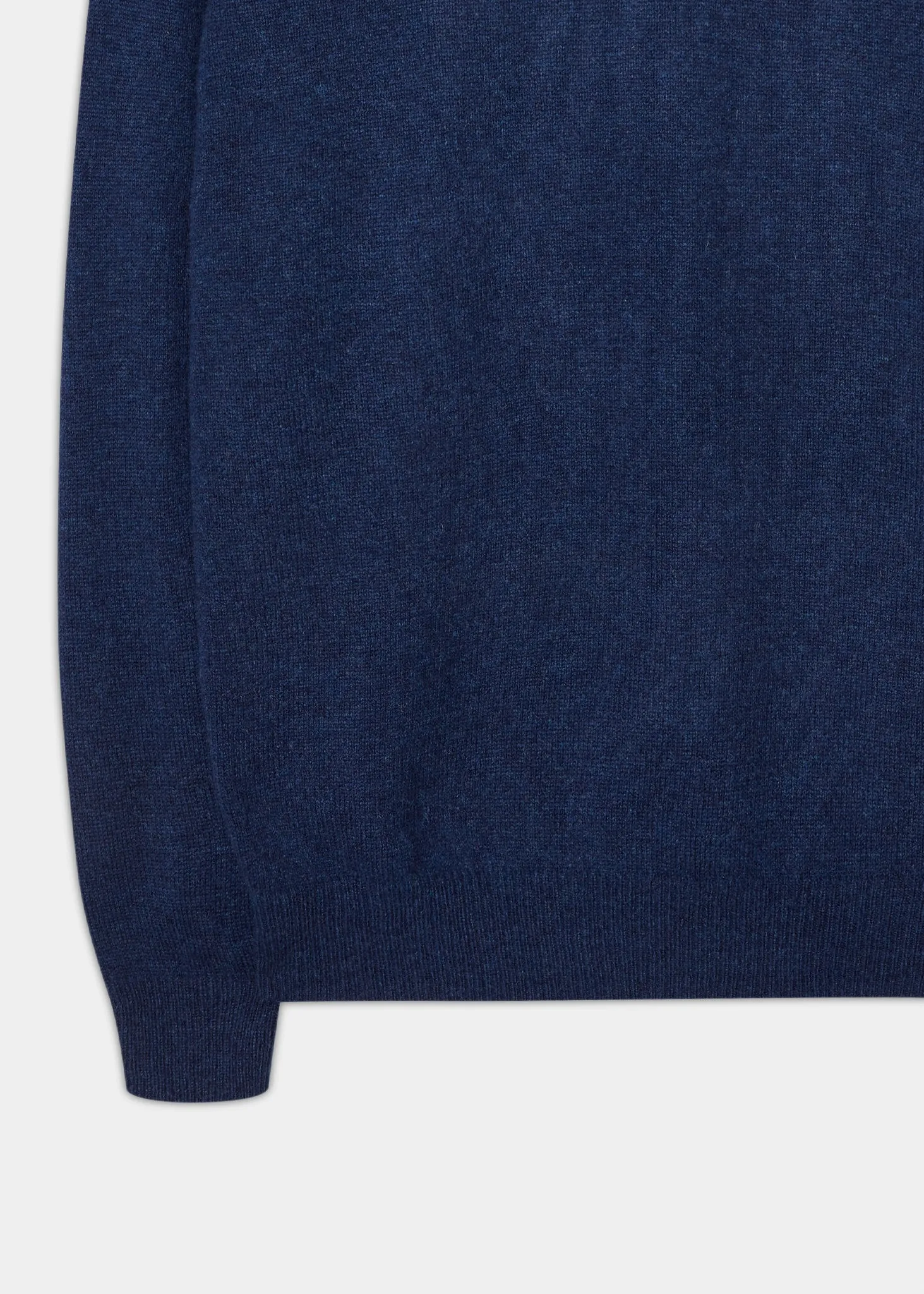 Lenzie Men's Lambswool Jumper In Indigo - Regular Fit sold by Alan Paine product image thumbnail 3