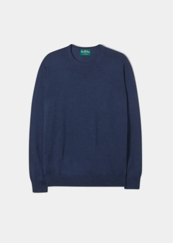 Radstone Men's Merino Wool Jumper in Indigo - Regular Fit sold by Alan Paine