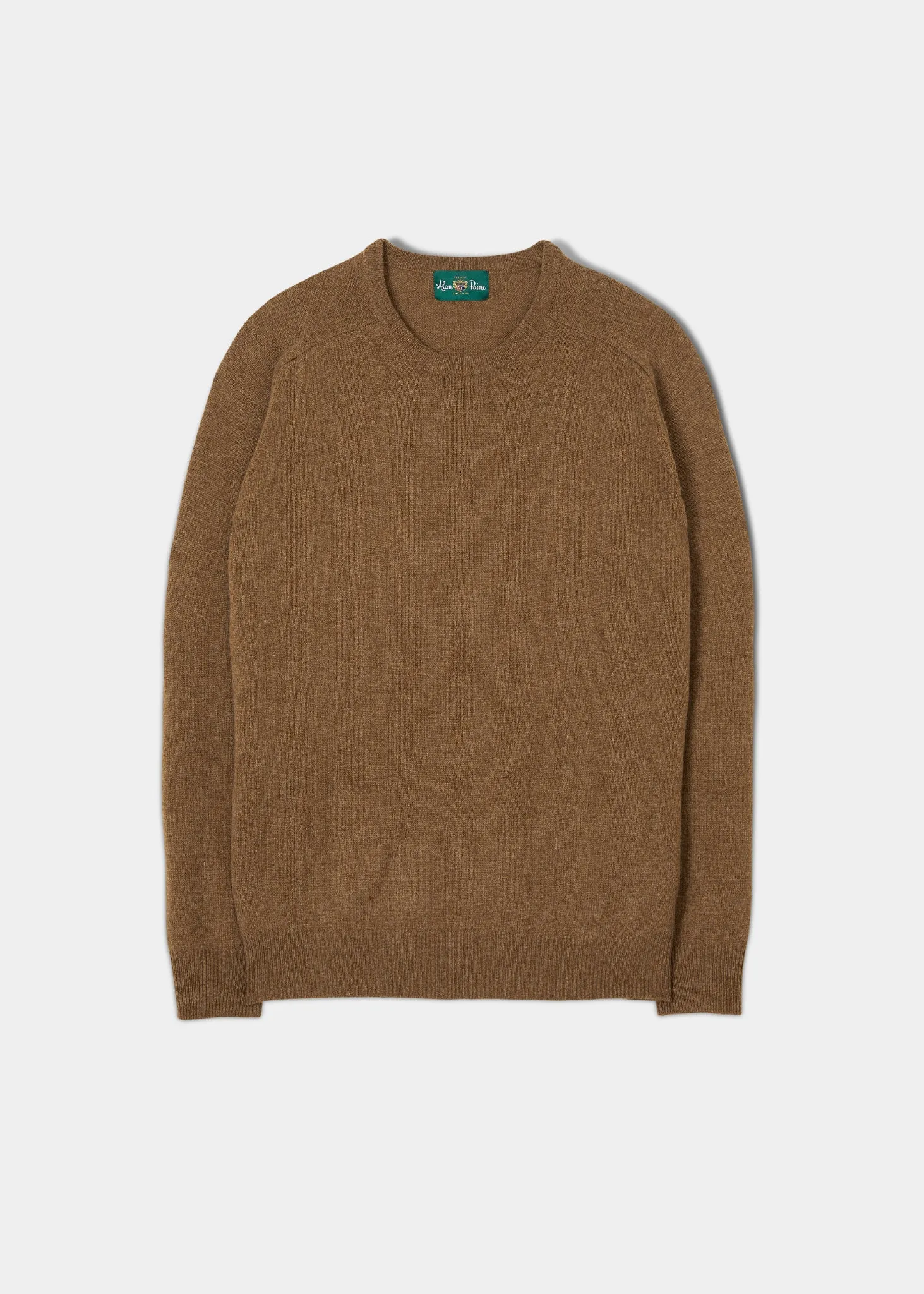 Dorset Men's Lambswool Jumper in Driftwood - Classic Fit sold by Alan Paine