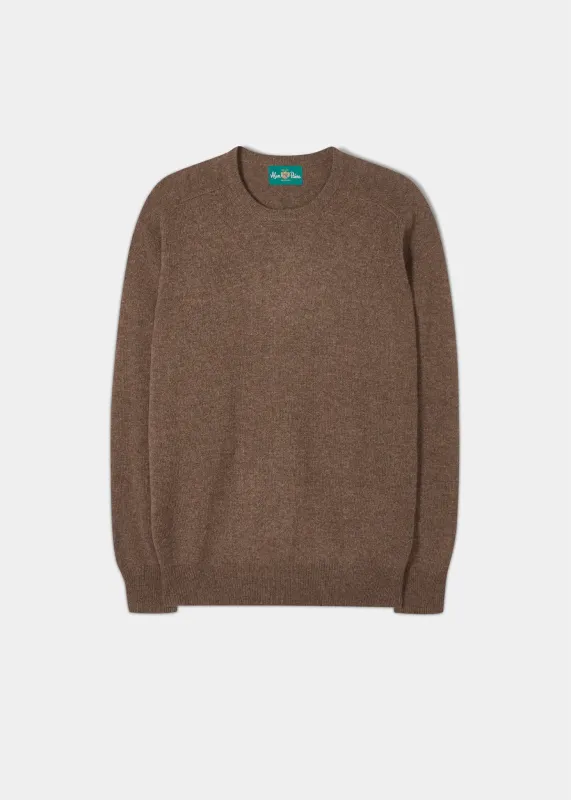 Dorset Men's Lambswool Jumper in Tobacco - Classic Fit sold by Alan Paine