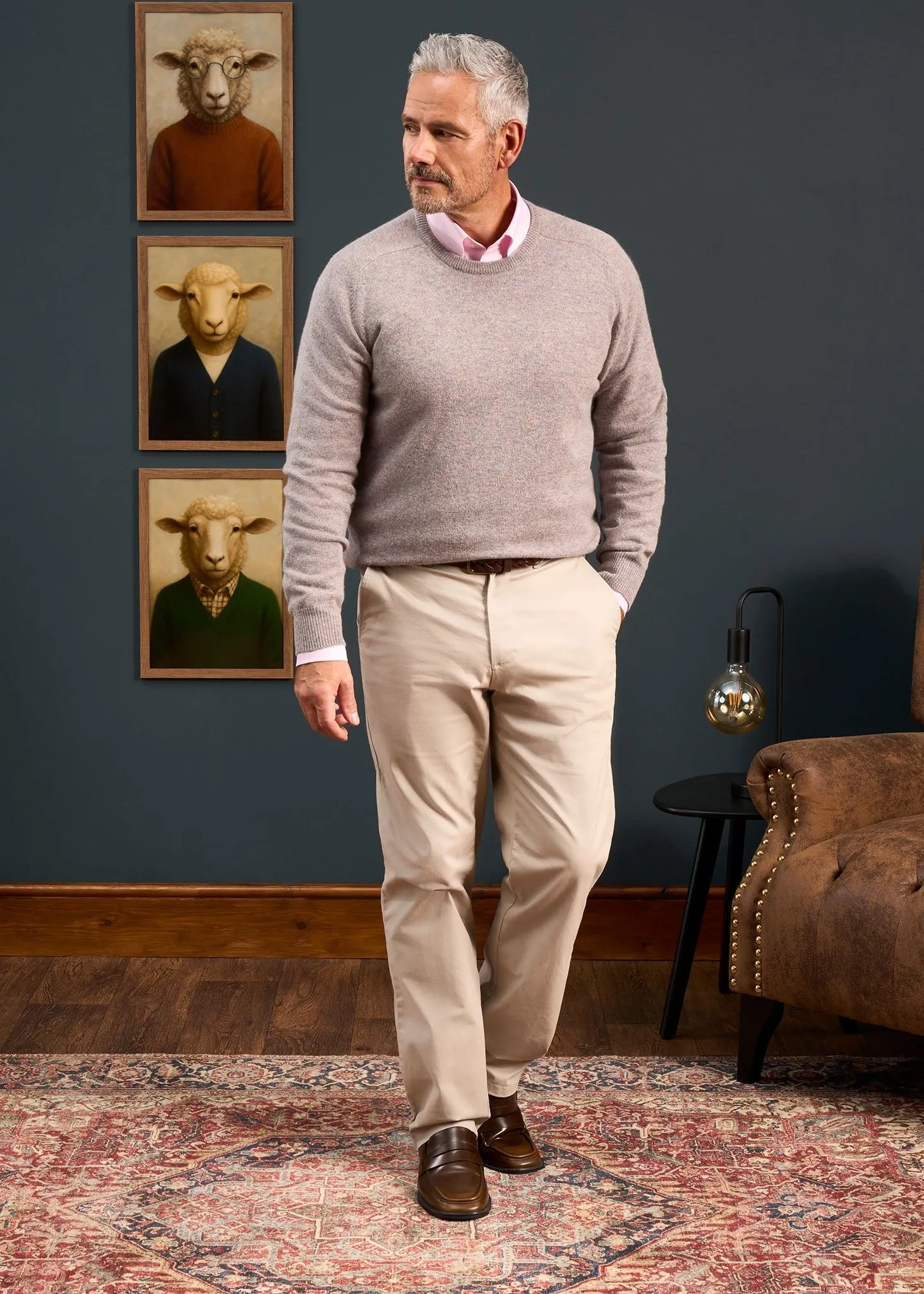 Dorset Men's Lambswool Jumper in Fusion - Classic Fit sold by Alan Paine product image thumbnail 2