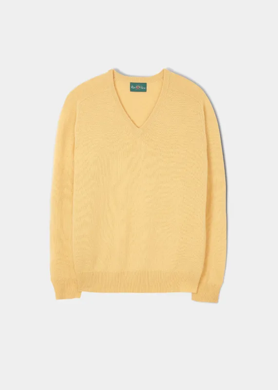 Hampshire Lambswool Jumper in Canary - Classic Fit sold by Alan Paine