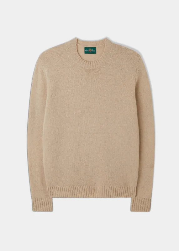 Kinnadie Supersoft Shetland Almond Jumper - Regular Fit sold by Alan Paine