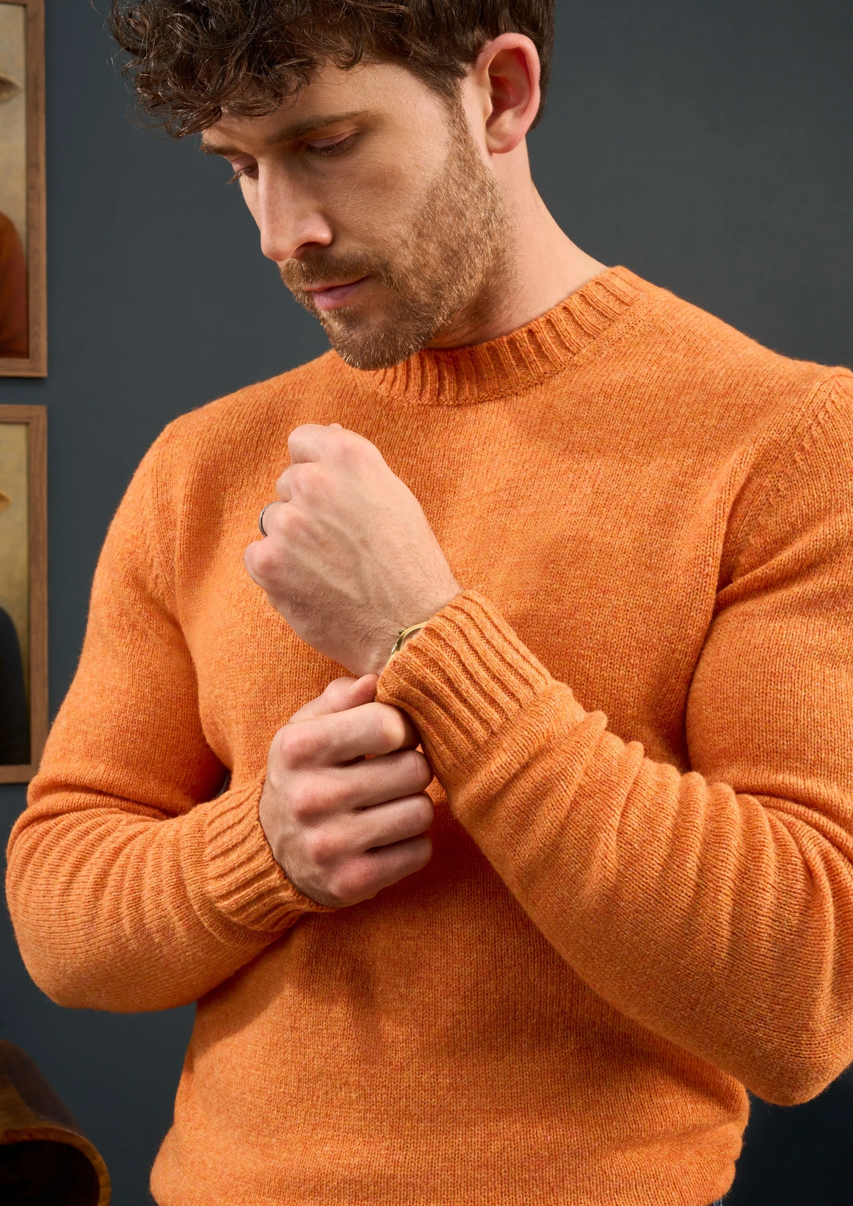 Kinnadie Supersoft Shetland Clementine Jumper - Regular Fit sold by Alan Paine product image thumbnail 4