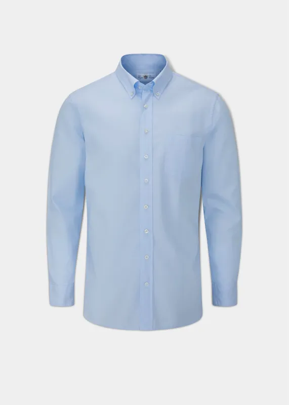 Men's Oxford Cotton Button Down Shirt In Sky Blue sold by Alan Paine