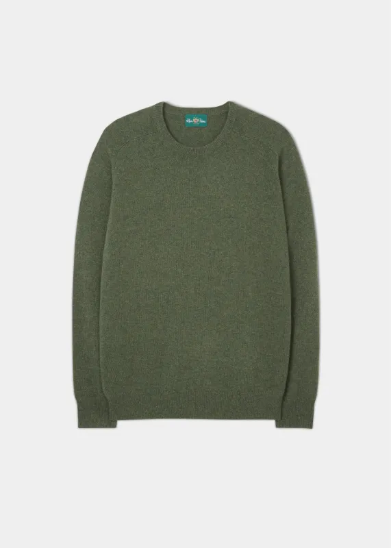 Dorset Men's Lambswool Jumper in Rosemary - Classic Fit sold by Alan Paine