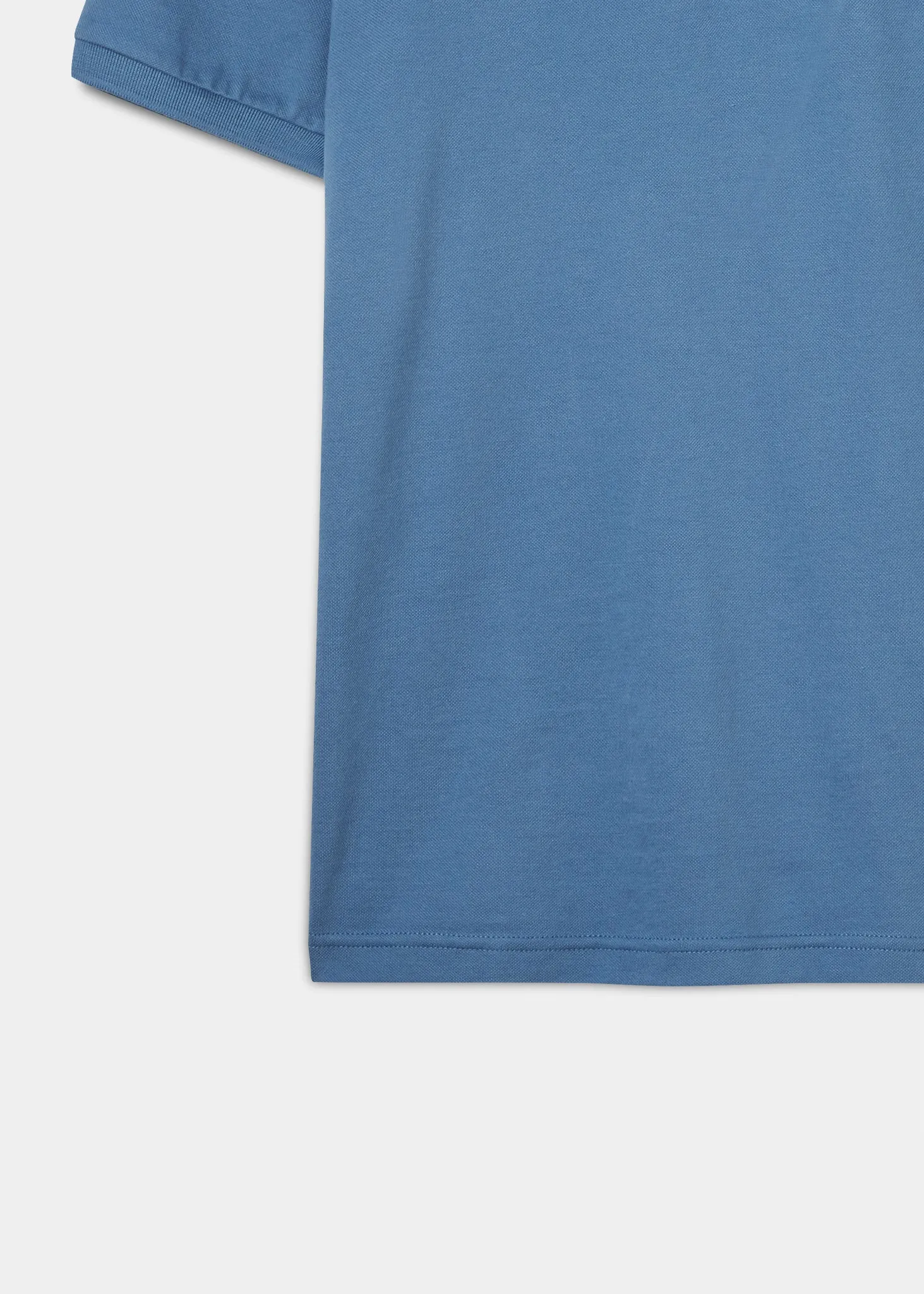 Fritton Pique Polo Shirt In Mid Blue sold by Alan Paine product image thumbnail 5