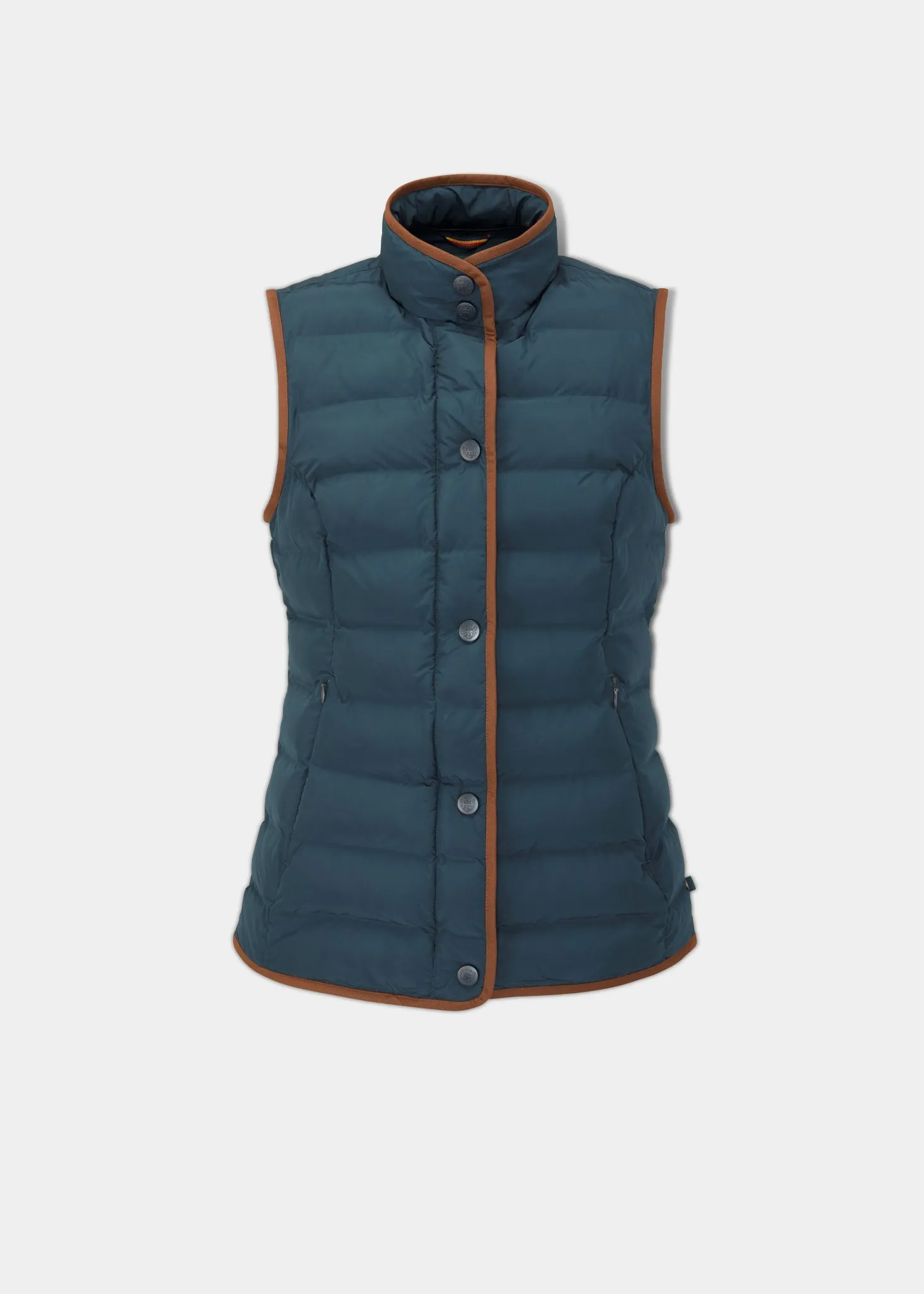 Calsall Ladies Quilted Gilet In Navy - Regular Fit sold by Alan Paine