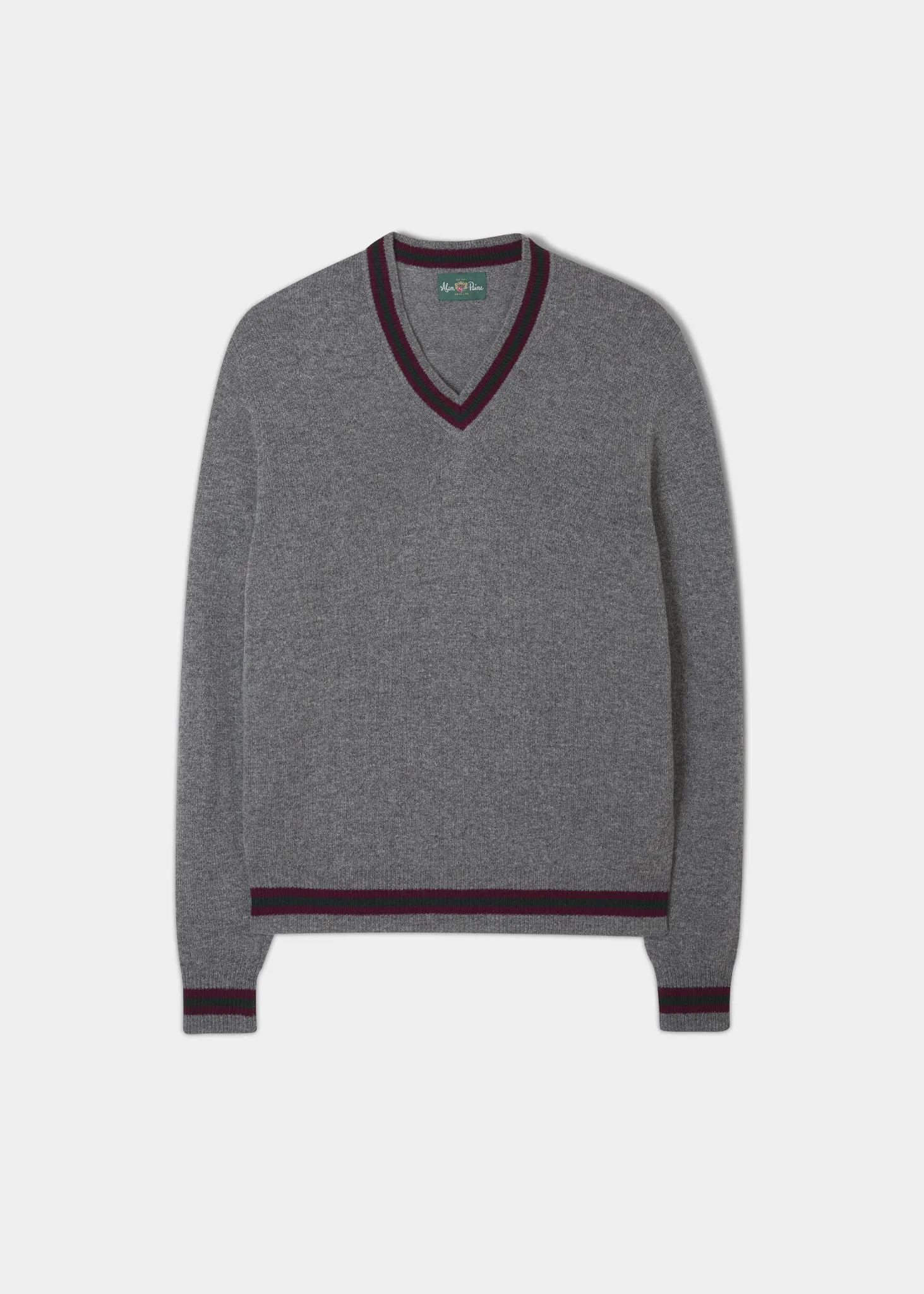 Limited Edition Commemorative Lambswool Sweater In Grey Mix sold by Alan Paine