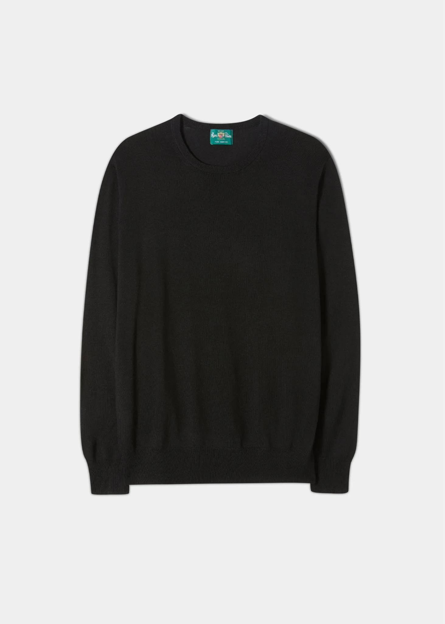 Radstone Men's Merino Wool Jumper in Black - Regular Fit sold by Alan Paine