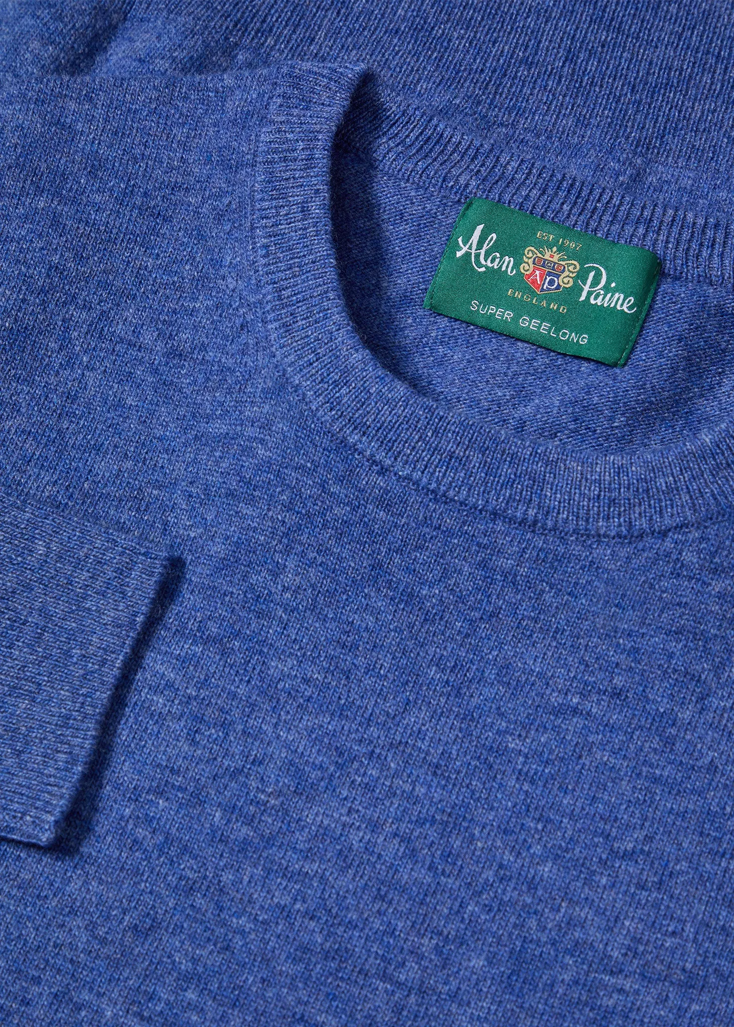 Brisbane Geelong Wool Jumper in Ullswater - Regular Fit sold by Alan Paine product image thumbnail 2