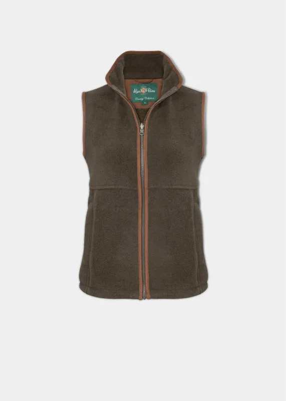 Aylsham Ladies Fleece Gilet In Green - Regular Fit sold by Alan Paine