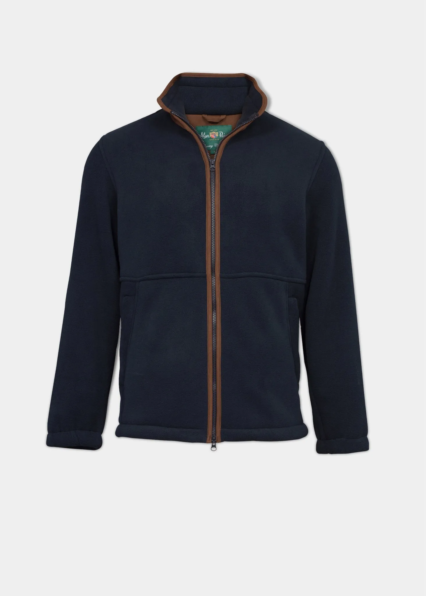 Aylsham Men's Fleece Jacket In Dark Navy - Regular Fit sold by Alan Paine