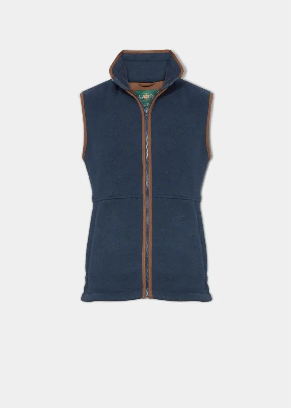 Aylsham Men's Fleece Gilet In Blue Steel - Regular Fit sold by Alan Paine