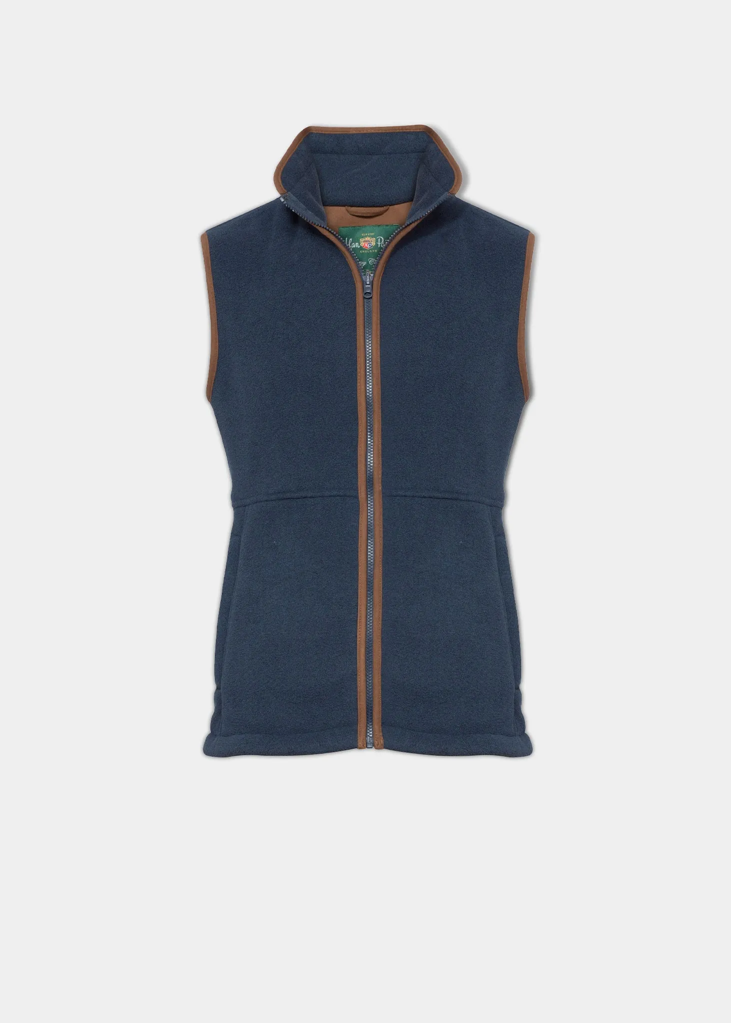 Aylsham Men's Fleece Gilet In Blue Steel - Regular Fit sold by Alan Paine