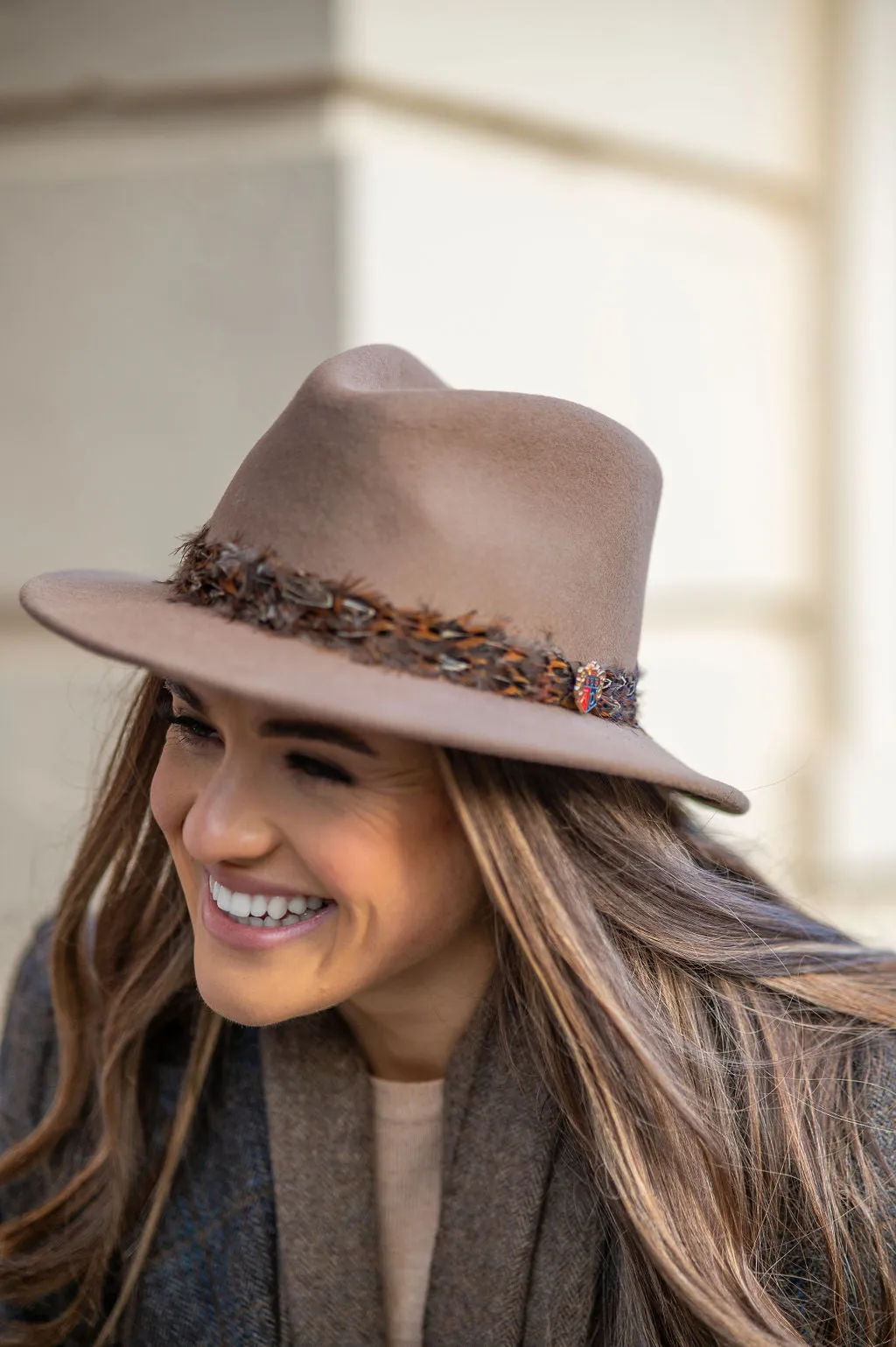 Richmond Ladies Fedora In Mink sold by Alan Paine product image thumbnail 3