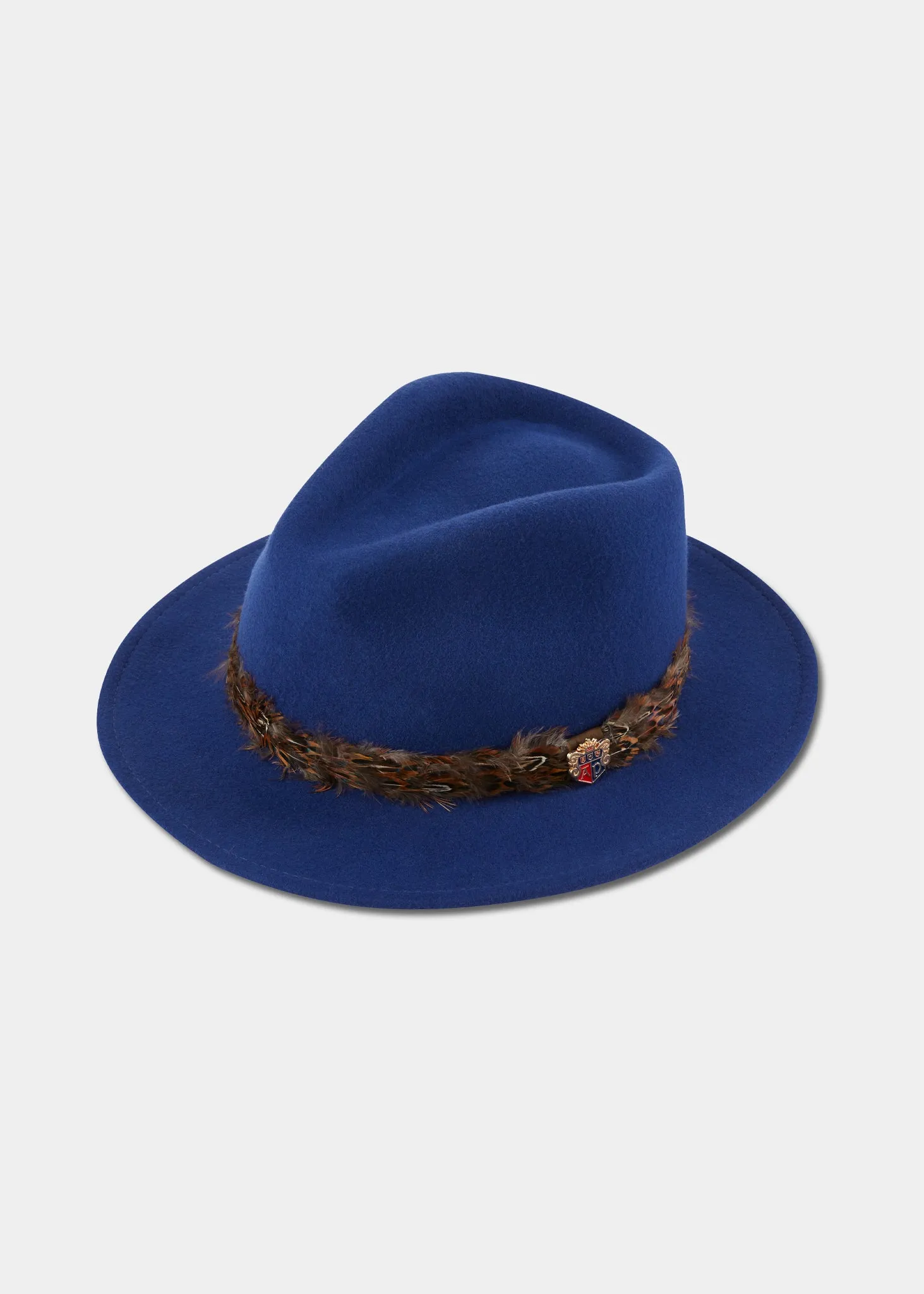 Richmond Ladies Fedora In Blue sold by Alan Paine