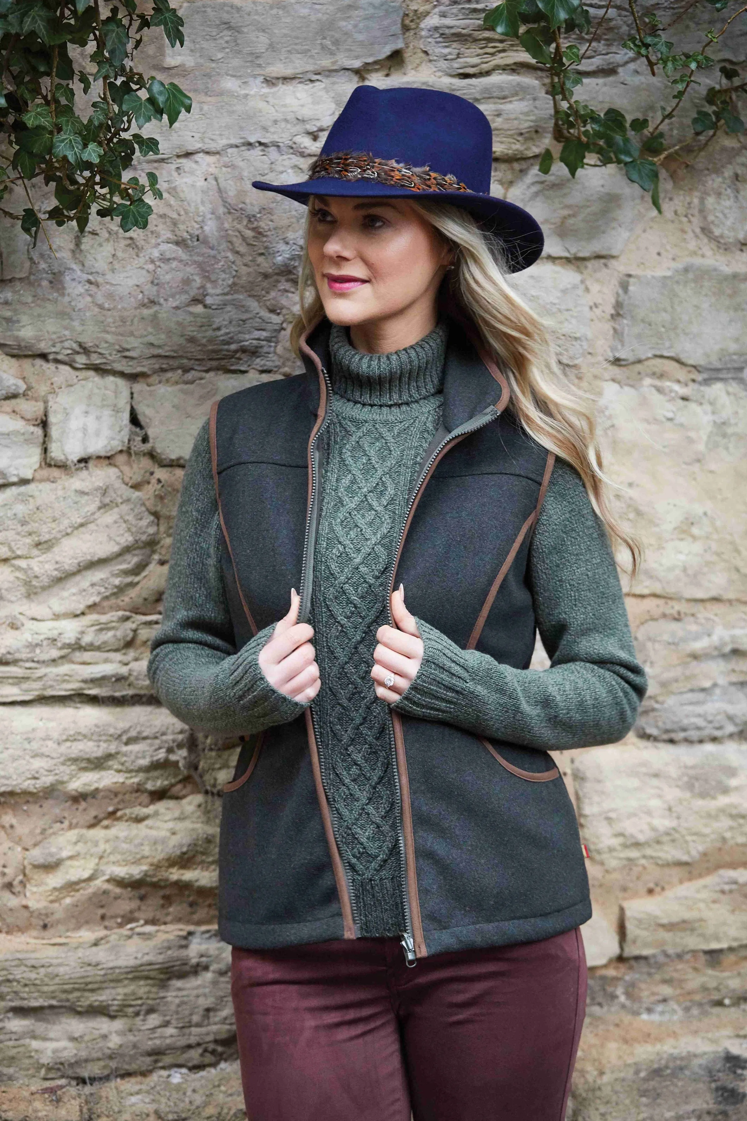 Richmond Ladies Fedora In Blue sold by Alan Paine product image thumbnail 3