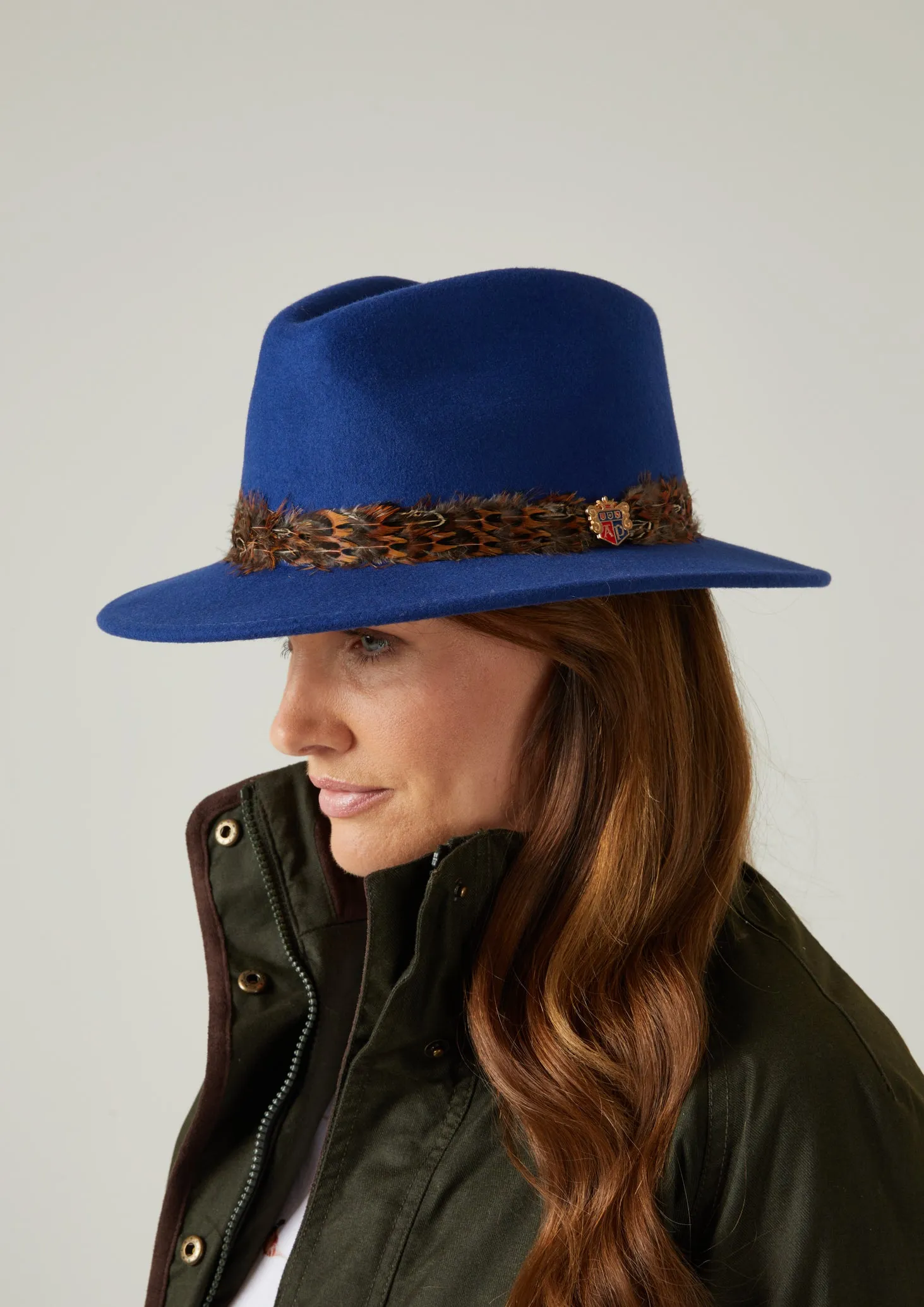 Richmond Ladies Fedora In Blue sold by Alan Paine product image thumbnail 5