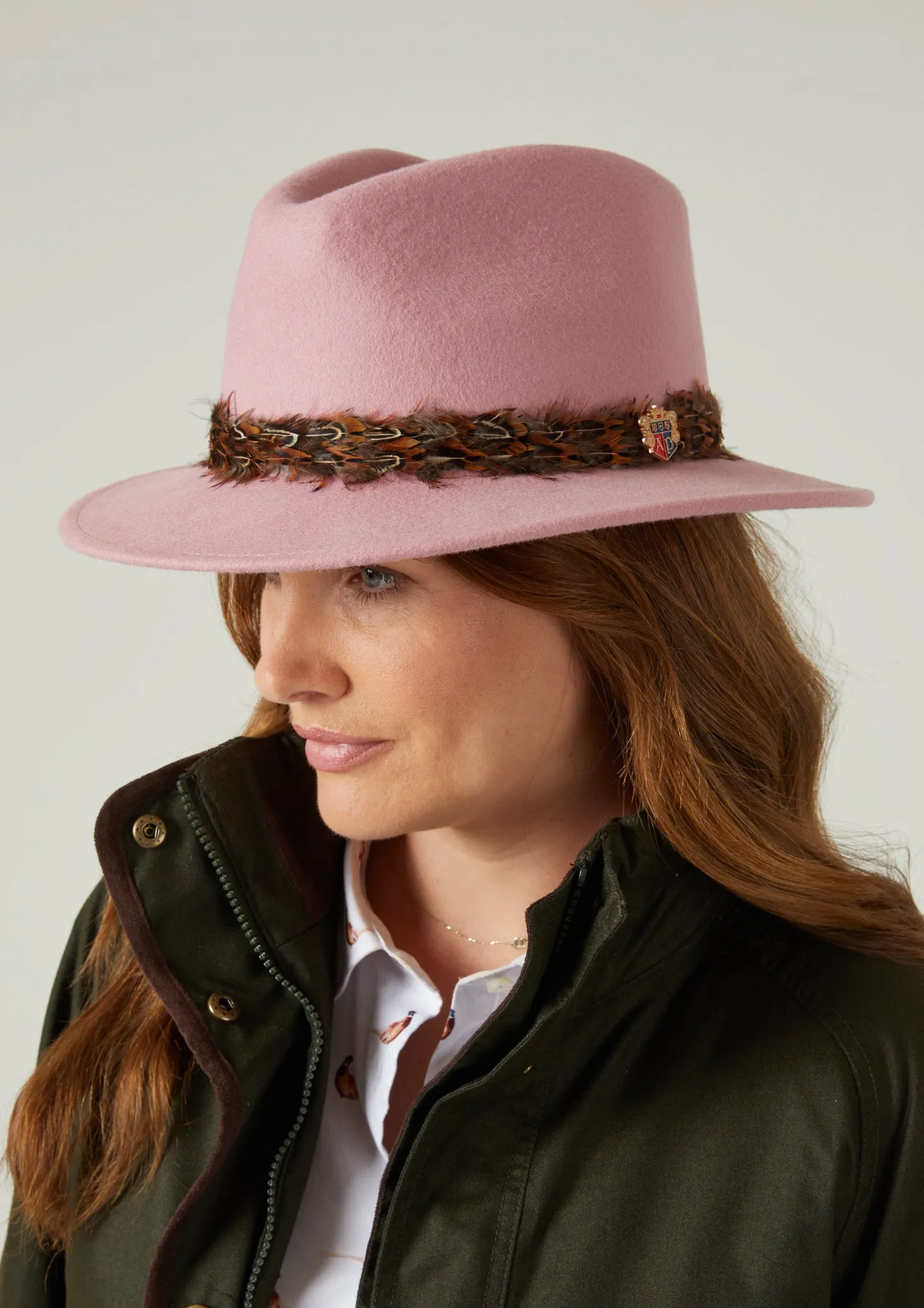 Richmond Ladies Fedora In Pink sold by Alan Paine product image thumbnail 4