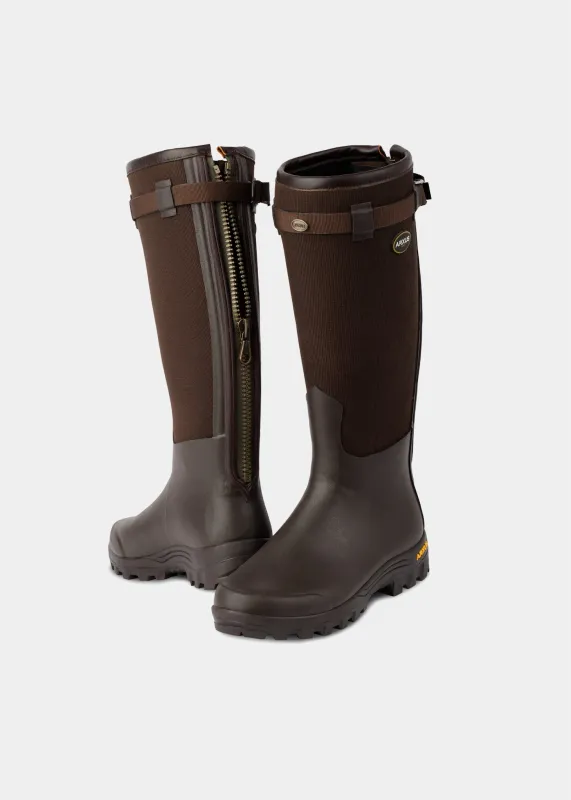 Arxus Primo Country Zip Boot In Olive sold by Alan Paine