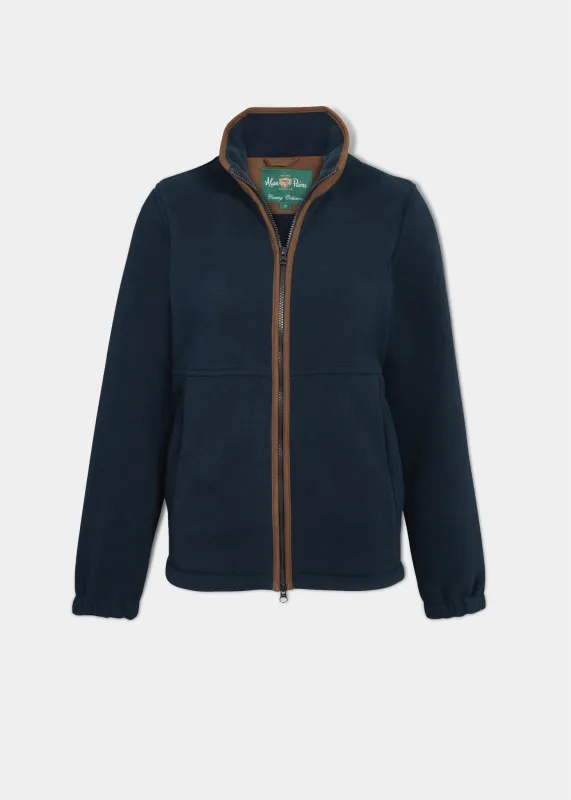 Aylsham Ladies Fleece Jacket In Dark Navy - Regular Fit sold by Alan Paine