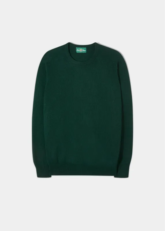 Dorset Men's Lambswool Jumper in Tartan Green - Classic Fit sold by Alan Paine