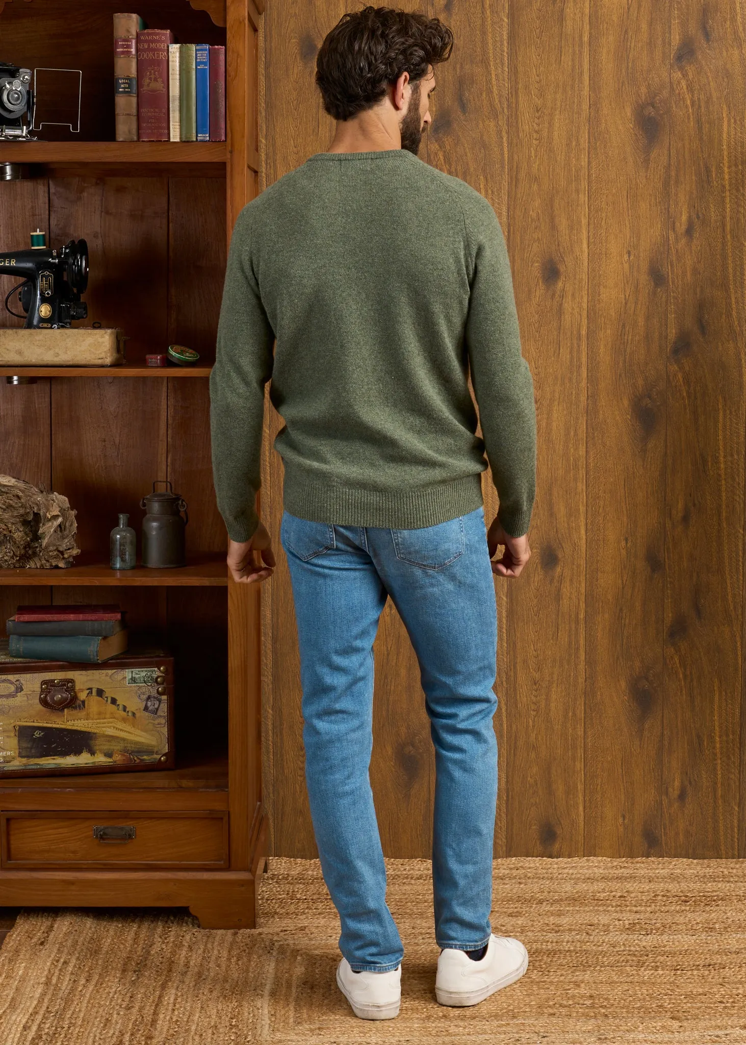 Dorset Men's Lambswool Jumper in Landscape - Classic Fit sold by Alan Paine product image thumbnail 5