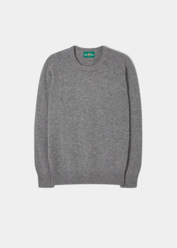 Dorset Men's Lambswool Jumper in Grey Mix - Classic Fit sold by Alan Paine