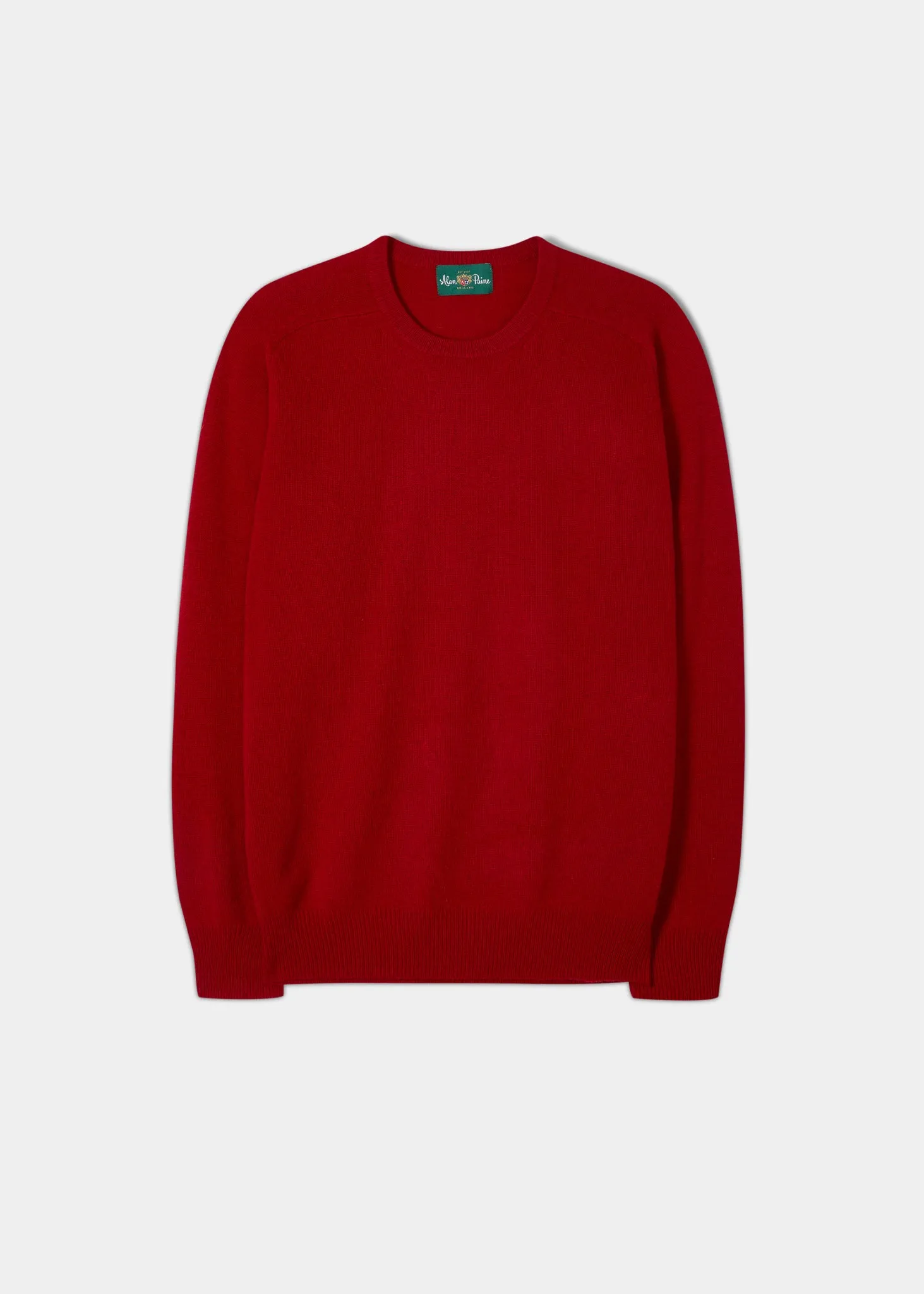 Dorset Men's Lambswool Jumper in Dubonnet - Classic Fit sold by Alan Paine