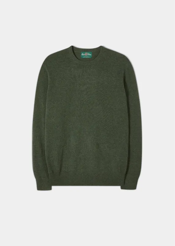 Brisbane Geelong Wool Jumper in Rosemary - Regular Fit sold by Alan Paine