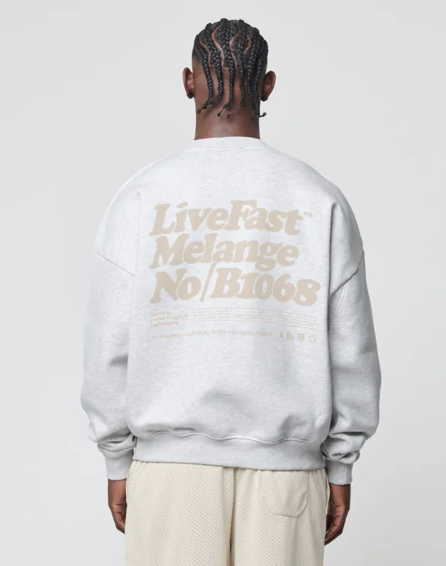 Basic Melange Sweater sold by Live Fast Die Young