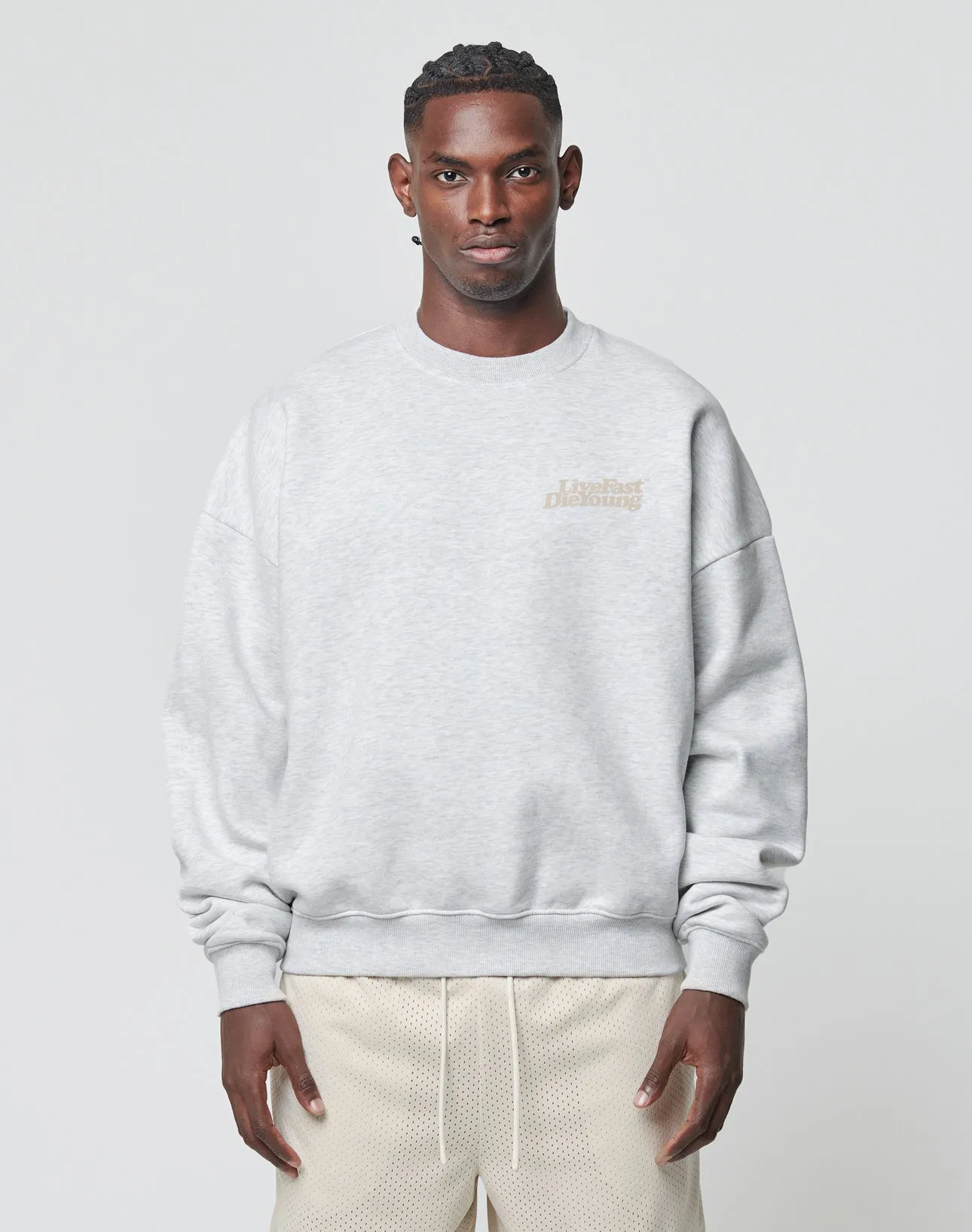 Basic Melange Sweater sold by Live Fast Die Young product image thumbnail 2