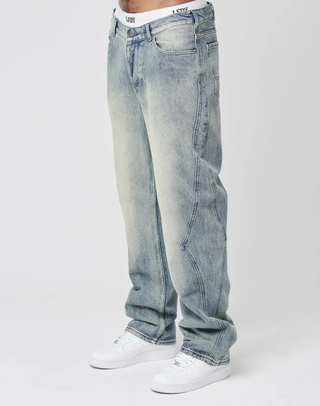 Rhomb Wide Denim sold by Live Fast Die Young