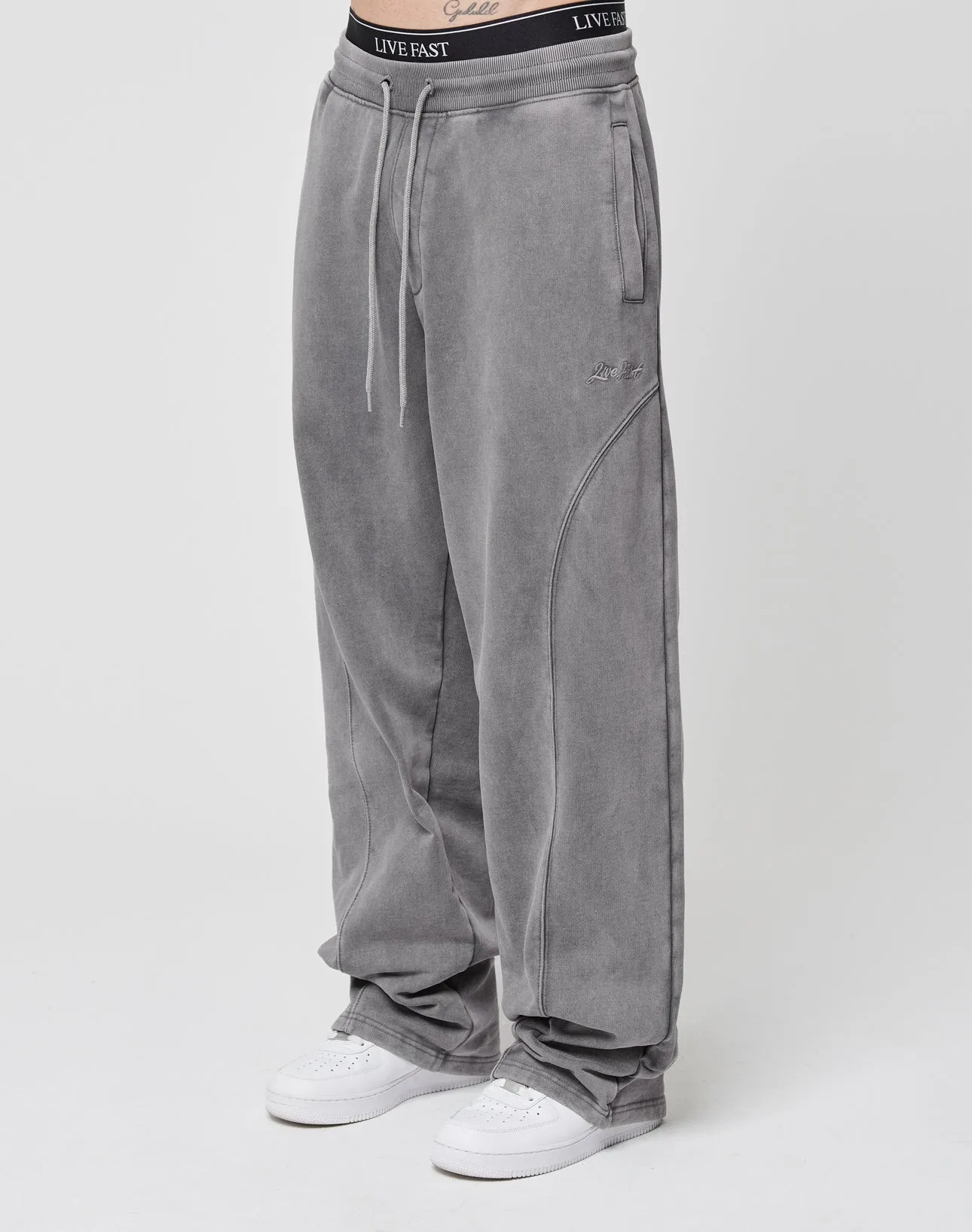Basic Wide Jogger sold by Live Fast Die Young