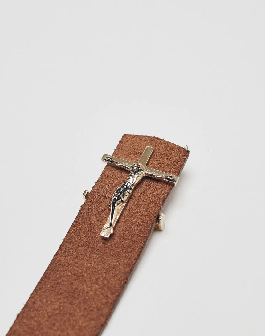 Crucifix Leather Belt sold by Live Fast Die Young product image thumbnail 2