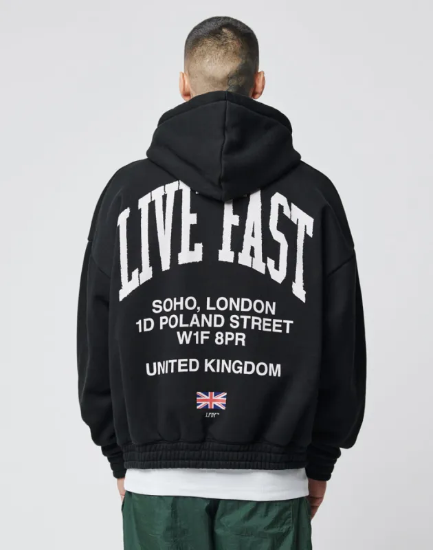 LFDY London Hooded Zip sold by Live Fast Die Young