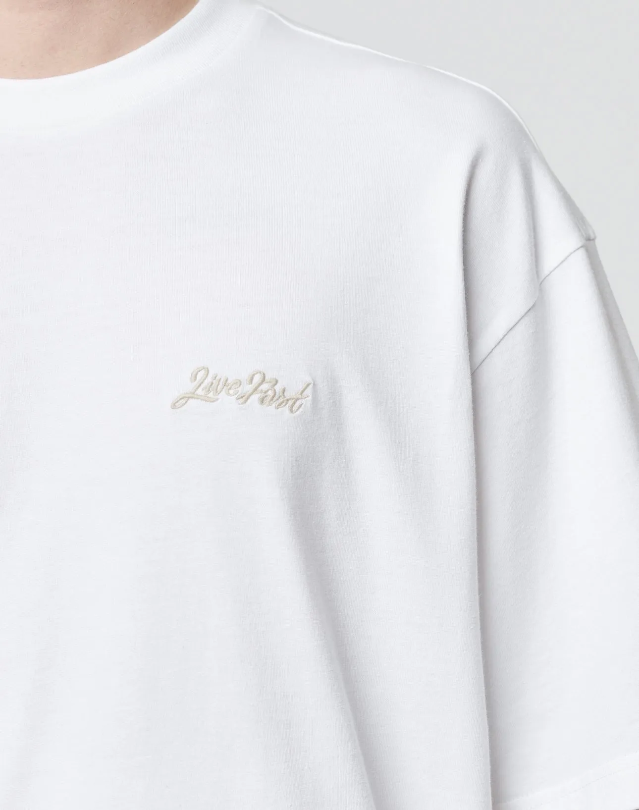 Basic Script Tee sold by Live Fast Die Young product image thumbnail 2