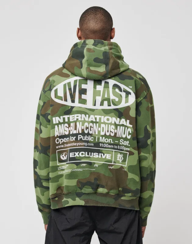 LFDY Army Hooded Zip sold by Live Fast Die Young