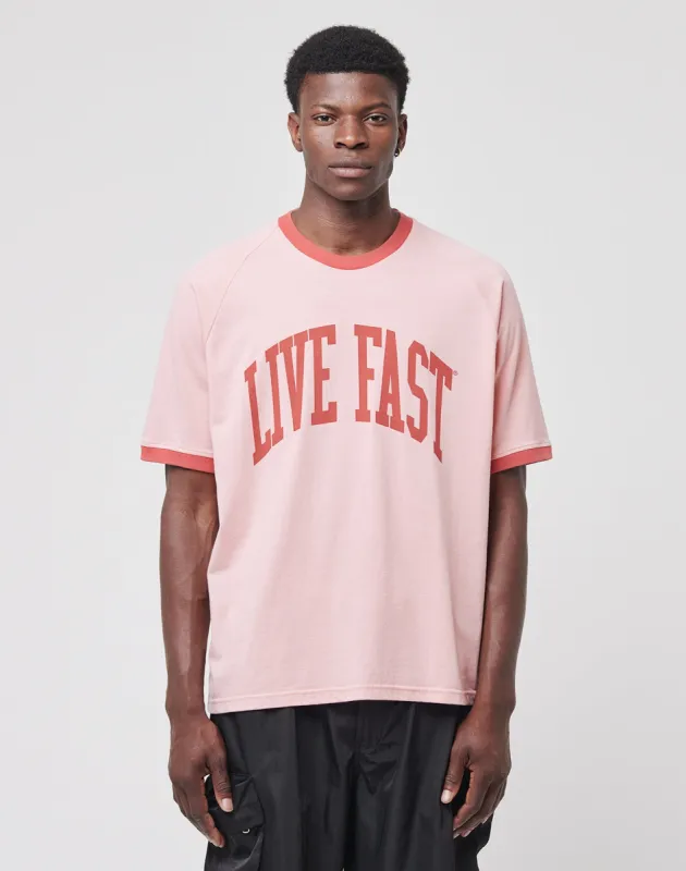Live Fast Contrast Tee sold by Live Fast Die Young