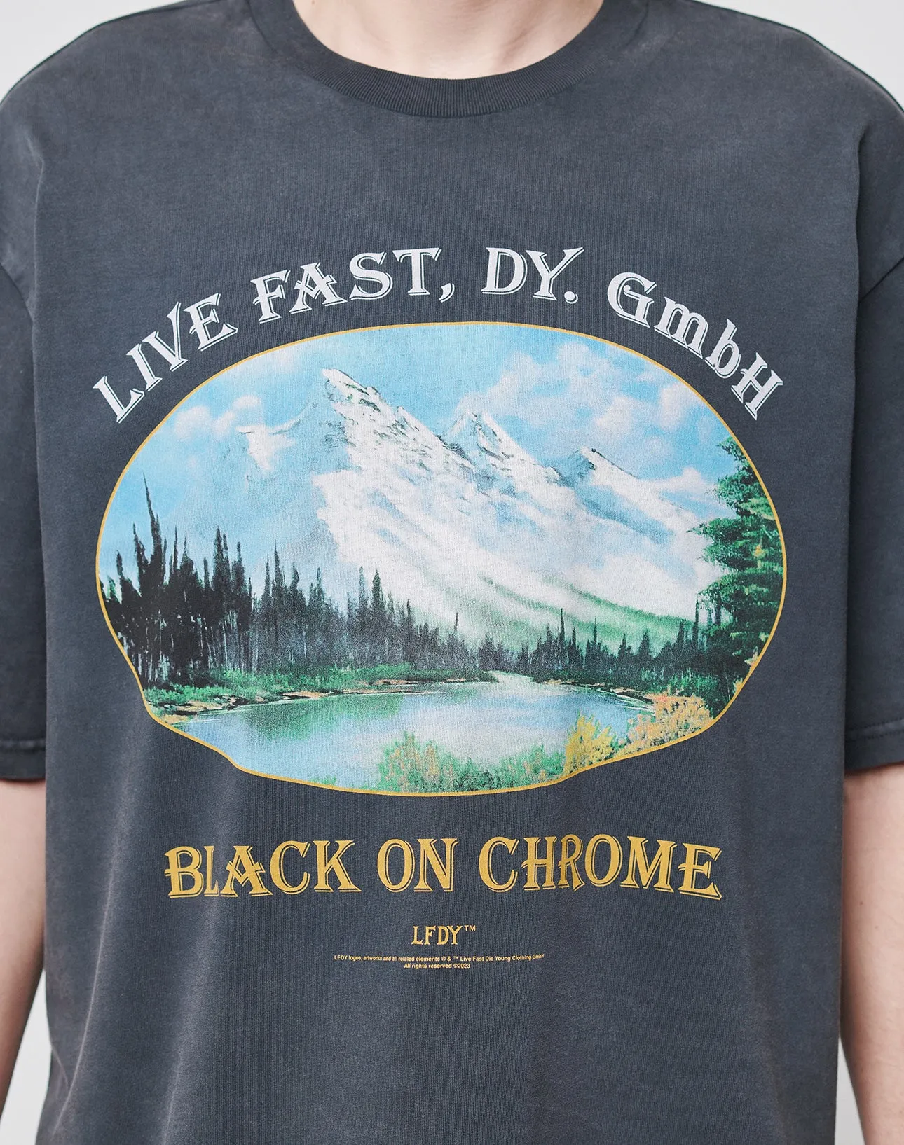 Black Chrome Tee sold by Live Fast Die Young product image thumbnail 3