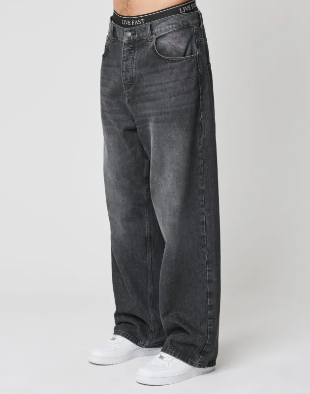 LFDY Baggy Denim sold by Live Fast Die Young