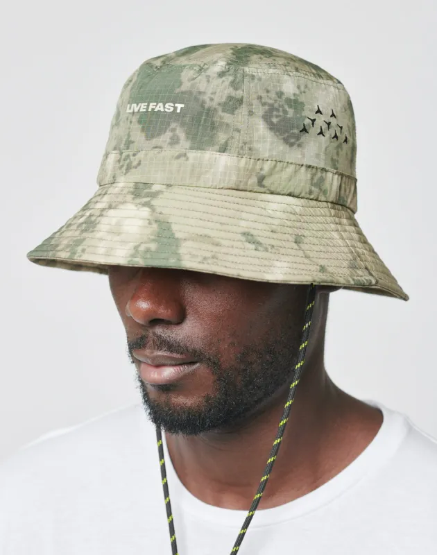Camo Nylon Bucket Hat sold by Live Fast Die Young