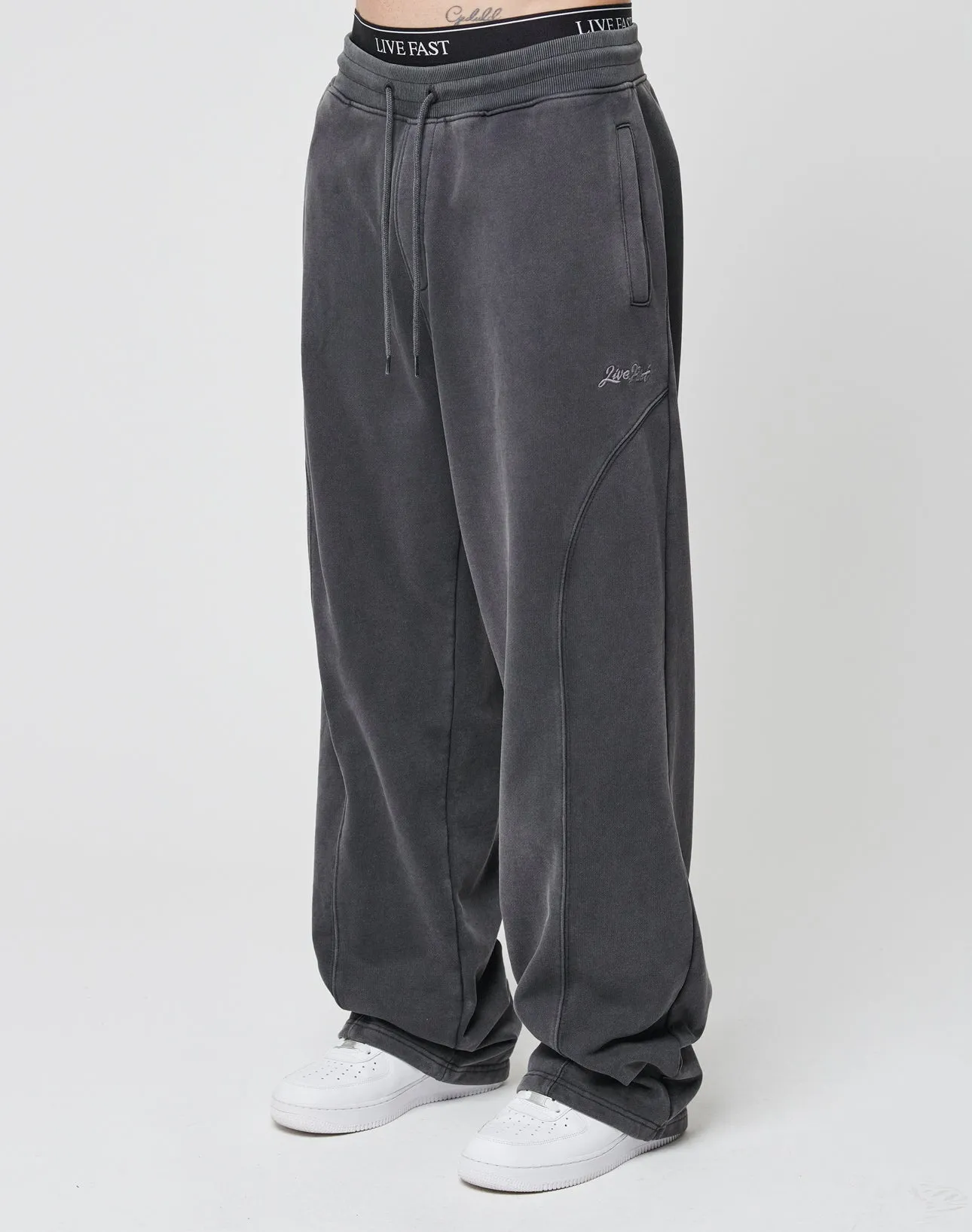Basic Wide Jogger sold by Live Fast Die Young