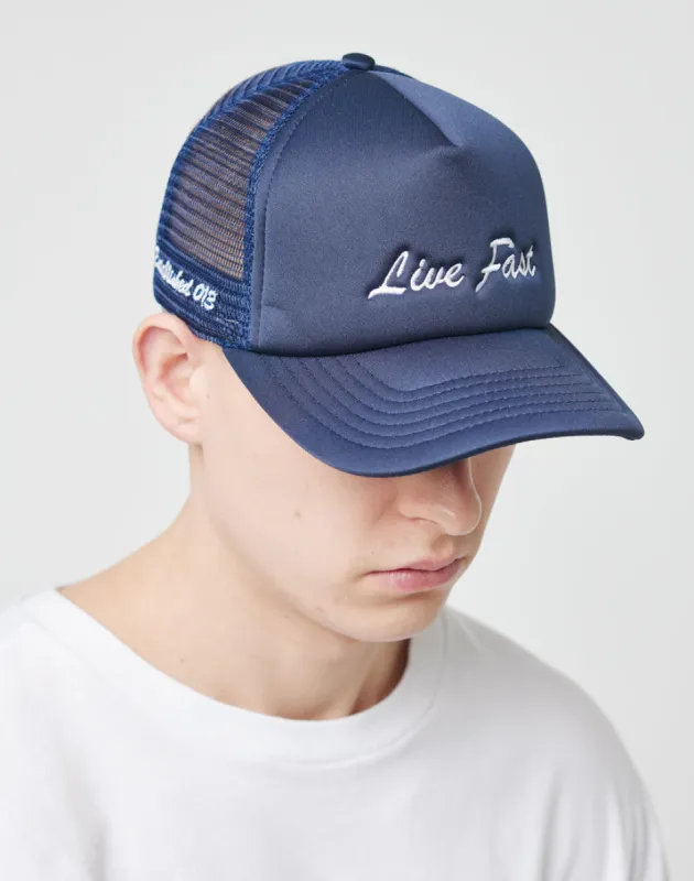 Live Fast Trucker Cap sold by Live Fast Die Young