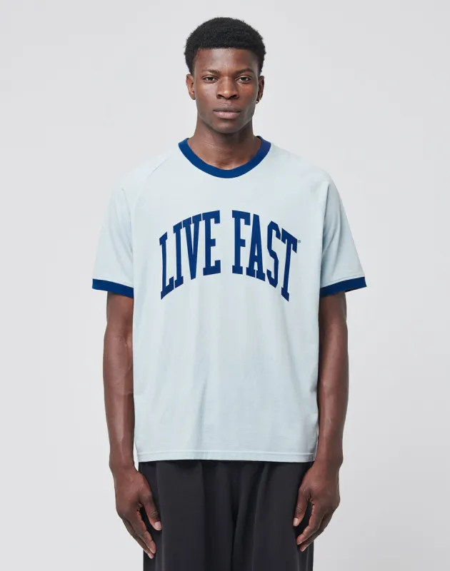 Live Fast Contrast Tee sold by Live Fast Die Young