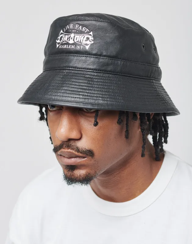 LFDY Leather Bucket Hat sold by Live Fast Die Young