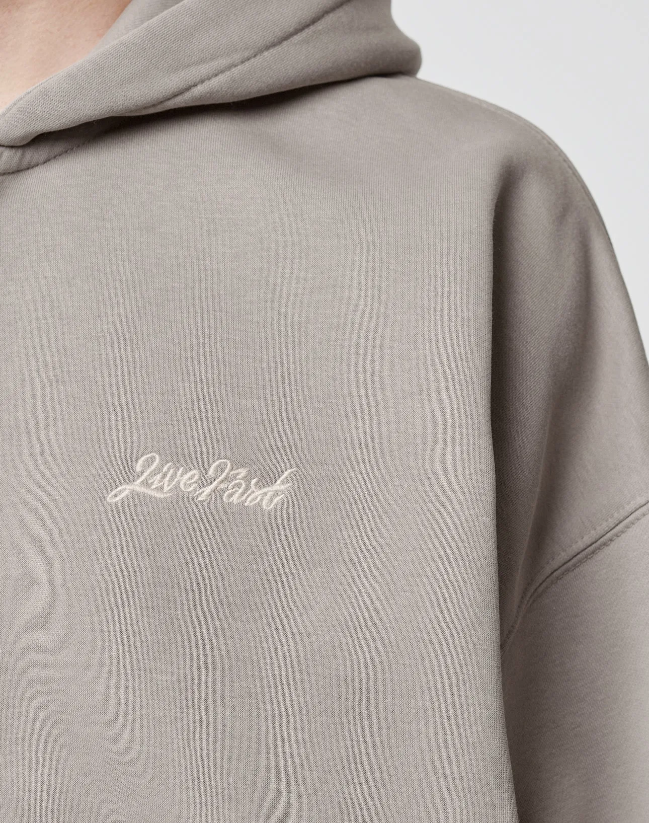 Basic Script Hooded Zip sold by Live Fast Die Young product image thumbnail 2