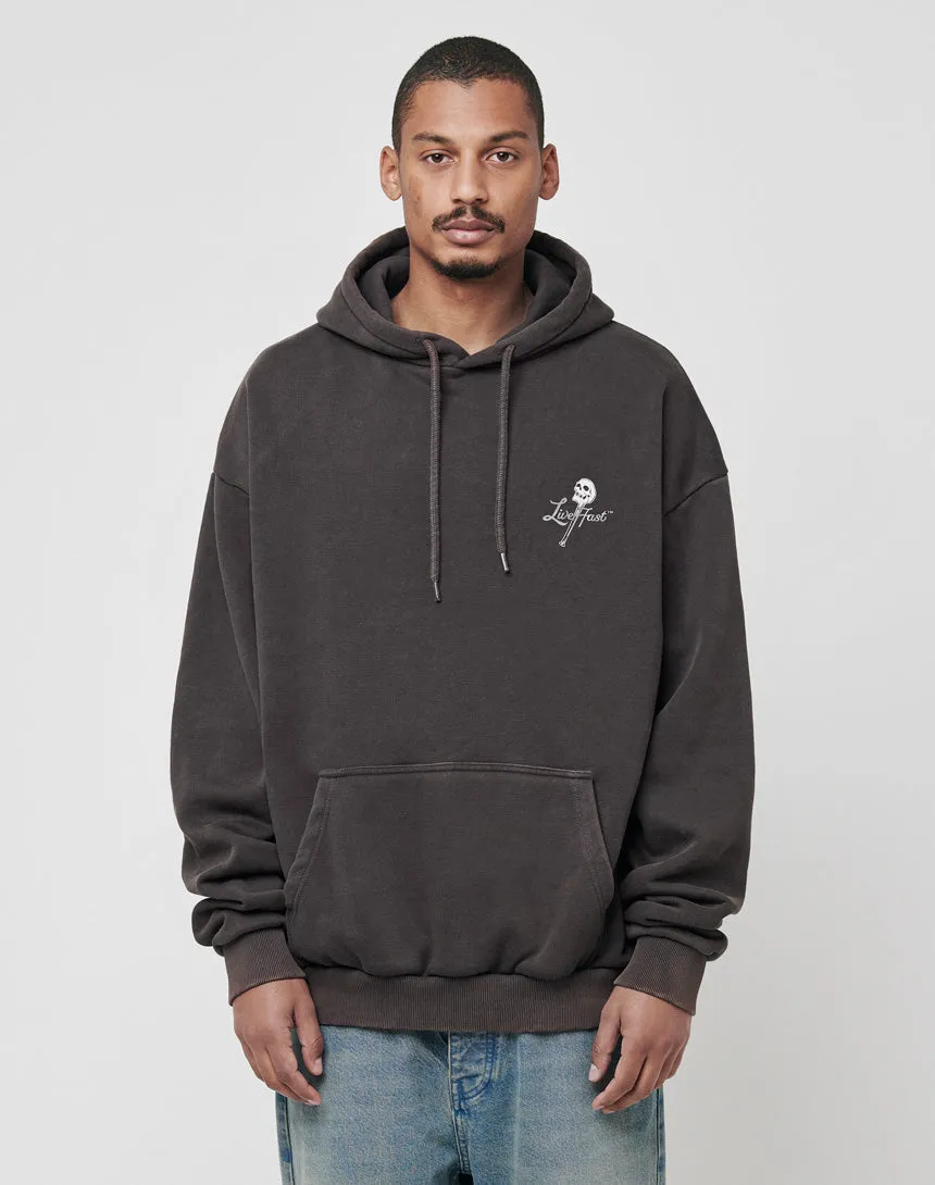 Live Fast Skull Hooded sold by Live Fast Die Young product image thumbnail 2